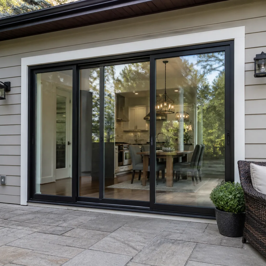 Sliding glass doors
